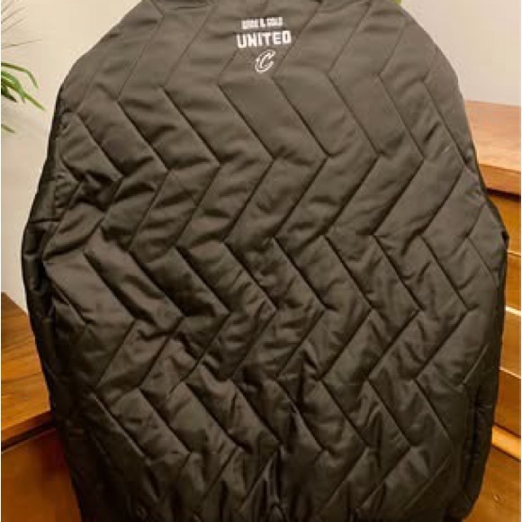 Members Only Black Quilted Bomber Jacket Cleveland Cavaliers - Picture 2 of 4